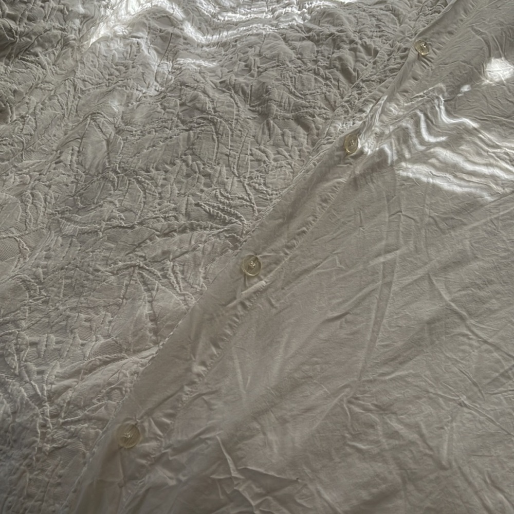 Pottery Barn white percale duvet cover King size - Picture 10 of 12